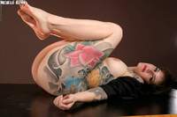 Intelligent kinky tattoos bad chick Michelle Aston